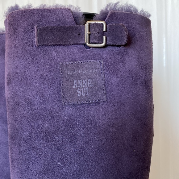 REDUCED!! Anna Sui for Hush Puppies tall suede boots! Zipper! Size 6 us - Picture 3 of 17